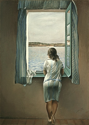 žena pri okne